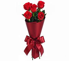 Букет 5 Красных роз Эдлесс Лав в Васильевском Моху