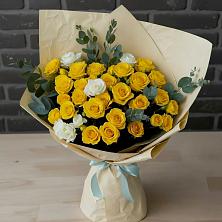 Букет цветов из:  Розы в Васильевском Моху