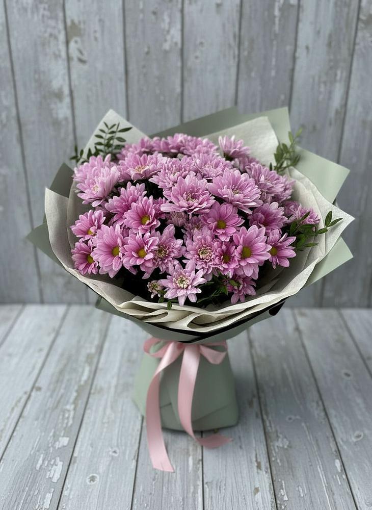 Букет цветов из: Хризантемы в Васильевском Моху