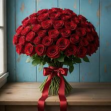 Букет Красные розы Блэк Меджик в Васильевском Моху