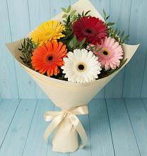 Букет цветов из:  Герберы в Васильевском Моху