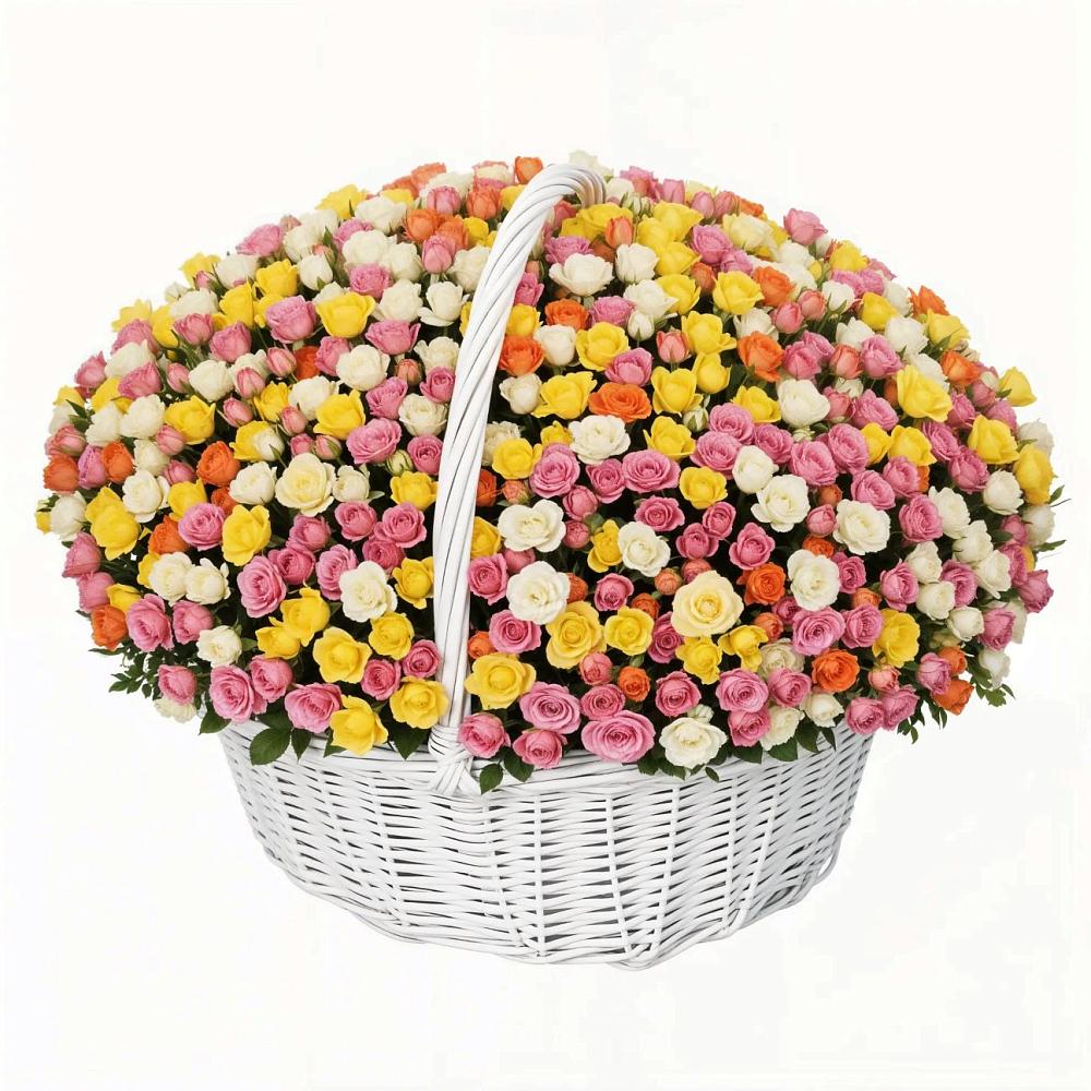 Премиум букет из: Розы в Васильевском Моху