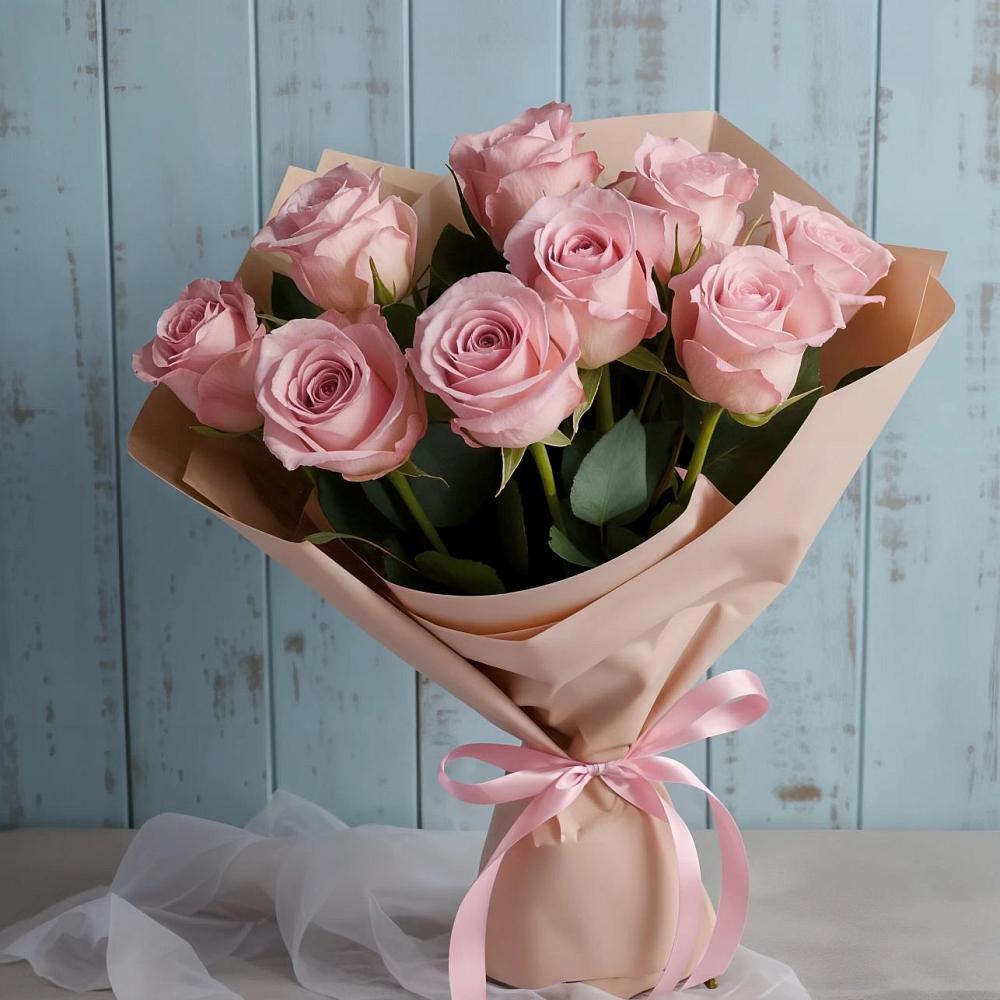 Букет цветов из: Розы в Васильевском Моху