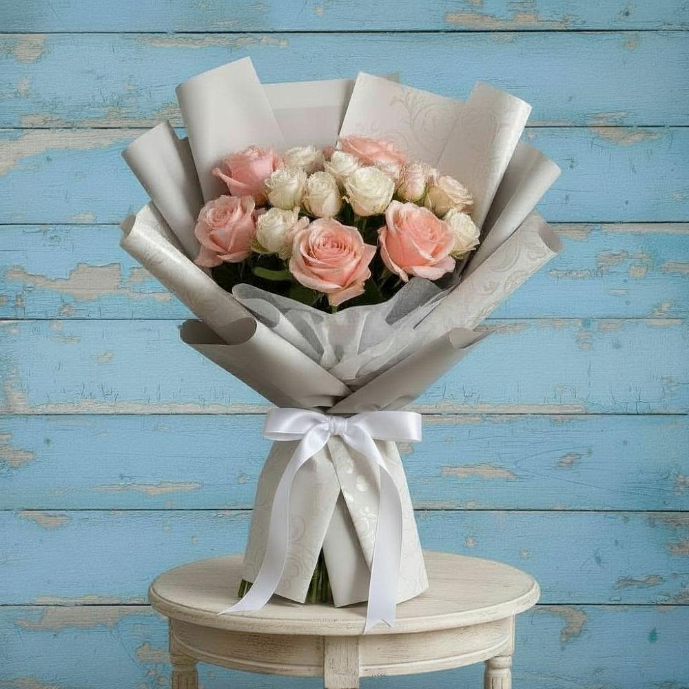 Букет цветов из: Розы в Васильевском Моху