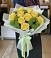 Букет цветов из: Хризантемы и Розы в Васильевском Моху