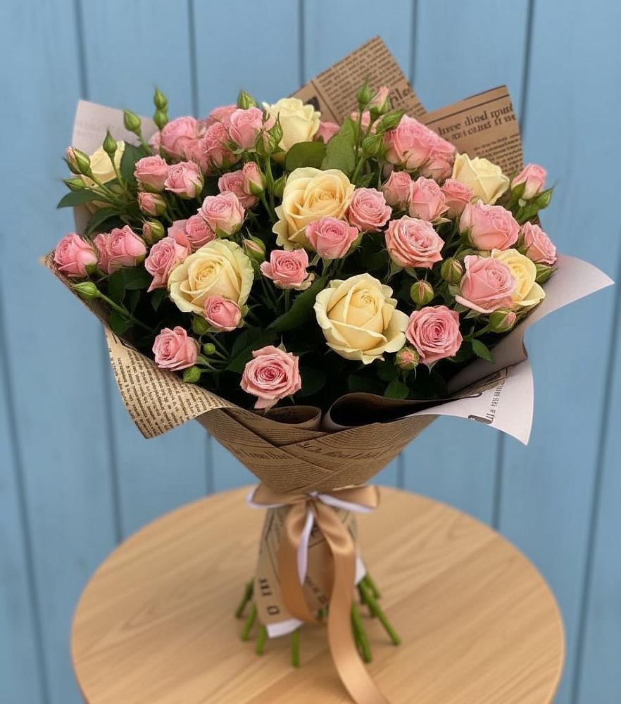 Букет цветов из: Розы в Васильевском Моху