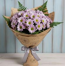 Букет цветов из:  Хризантемы в Васильевском Моху