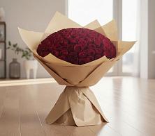 Букет 101 Красная роза в Васильевском Моху