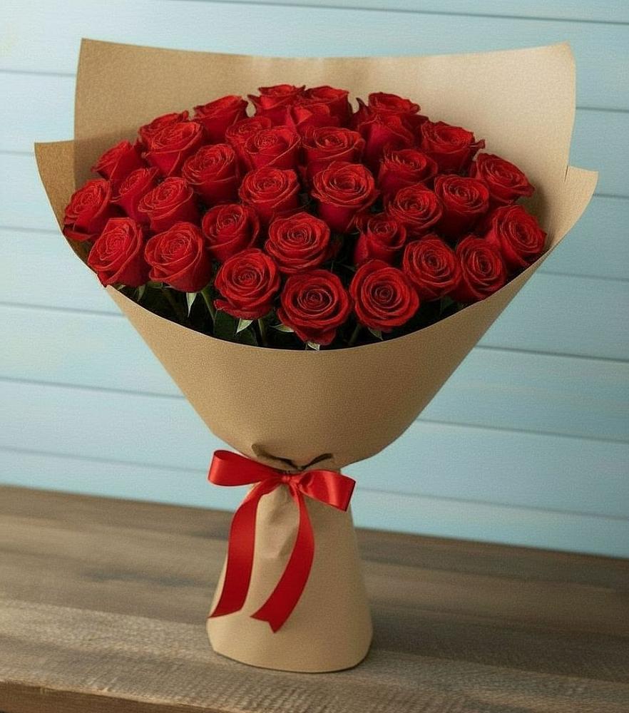 Букет Красные розы Милано в Васильевском Моху