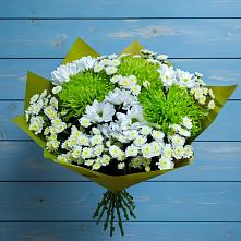 Букет цветов из:  Хризантемы в Васильевском Моху