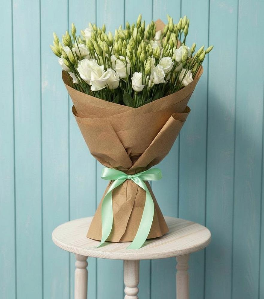 Букет цветов из: Лизиантусы в Васильевском Моху