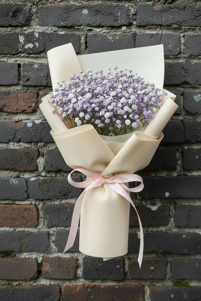 Букет цветов из: Гипсофила в Васильевском Моху