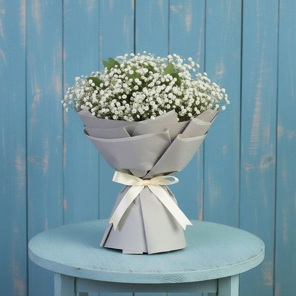 Букет цветов из: Гипсофила в Васильевском Моху