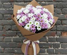 Букет цветов из:  Хризантемы в Васильевском Моху