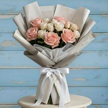 Букет цветов из:  Розы #REPLACE_PRED# Васильевском Моху