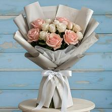 Букет цветов из:  Розы в Васильевском Моху