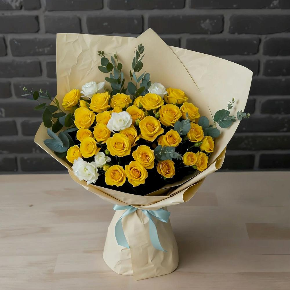 Букет цветов из: Розы в Васильевском Моху