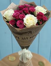 Букет цветов из:  Розы в Васильевском Моху
