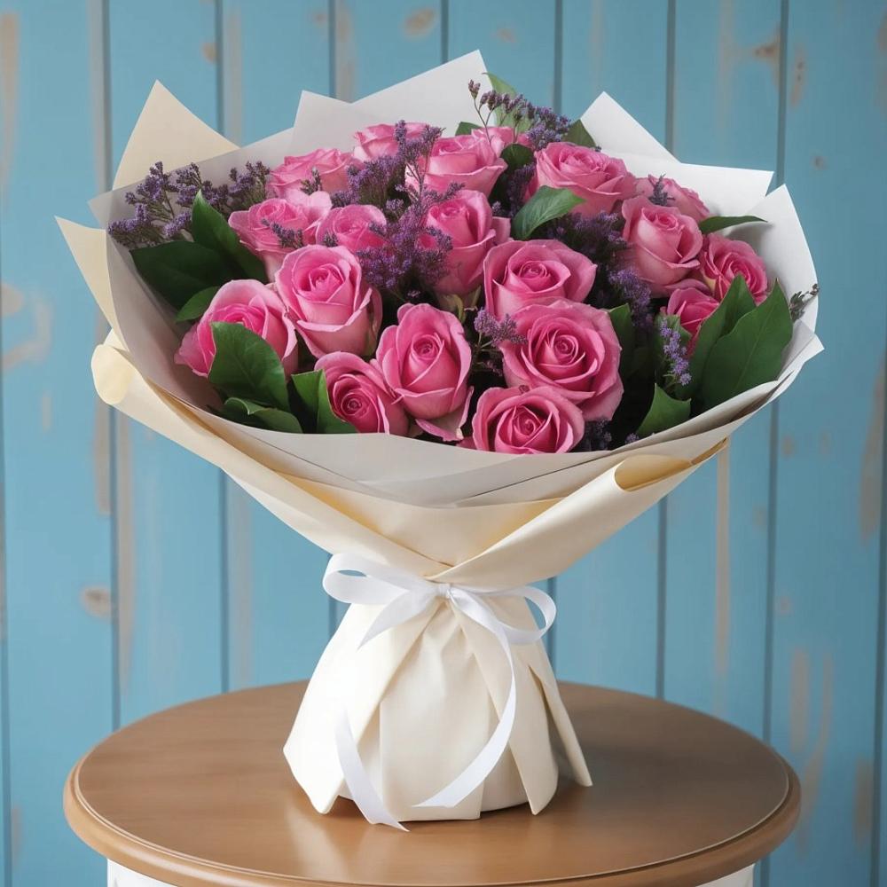 Букет цветов из: Розы в Васильевском Моху