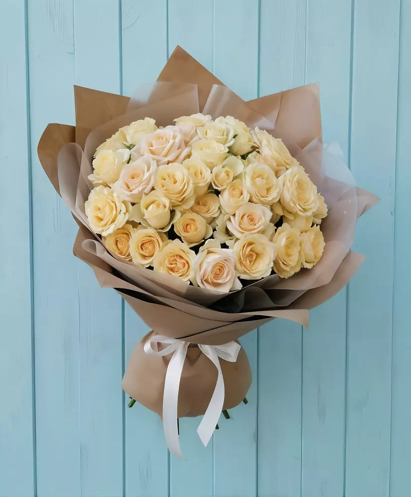 Букет Кремовое облако в Васильевском Моху