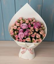 Букет цветов из:  Розы #REPLACE_PRED# Васильевском Моху